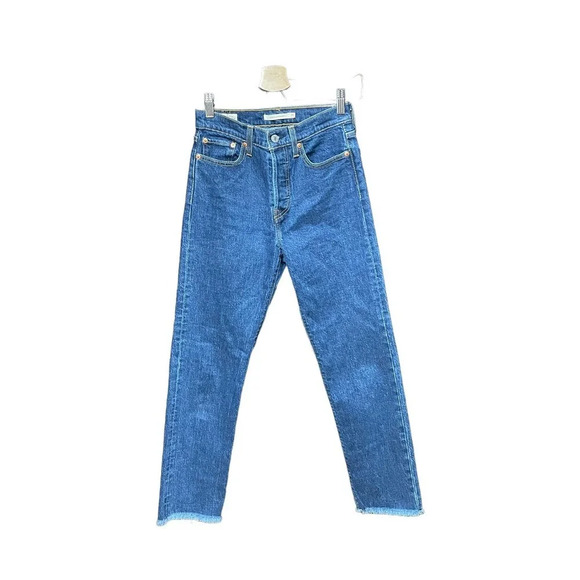 Levi's Wedgie Straight Fit Jeans in Below the Belt Medium Wash Size‎ 25 - Picture 2 of 13